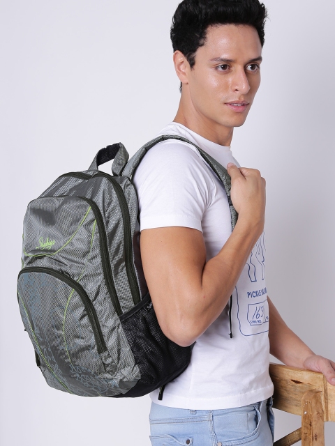 

Skybags Unisex Grey Printed Flux 01 Laptop Backpack