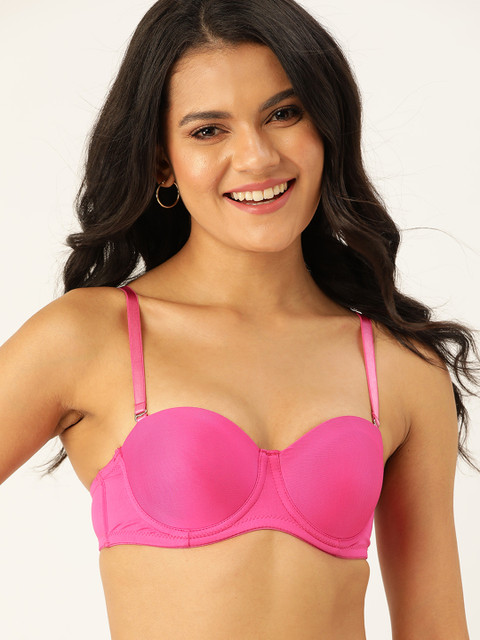 

DressBerry Pink T-shirt Bra Medium Coverage Underwired Lightly Padded