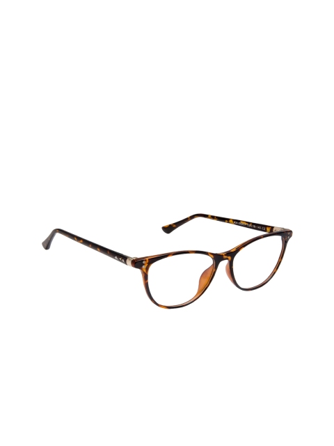 

David Blake Women Brown & Yellow Full Rim Cateye Frames