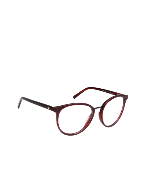 

David Blake Unisex Maroon Full Rim Round Frames