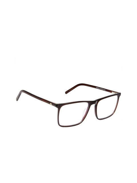 

David Blake Unisex Brown Full Rim Rectangle Frames