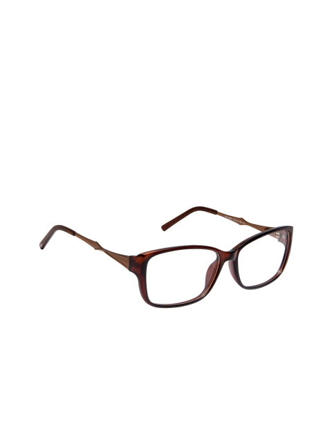 

David Blake Unisex Brown Full Rim Rectangle Frames