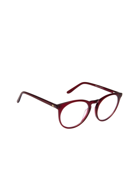 

David Blake Unisex Maroon Full Rim Round Frames