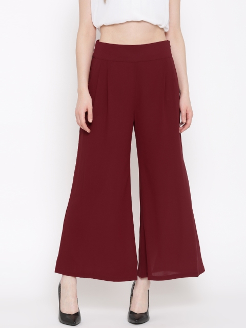

RARE Women Maroon Palazzo Trousers