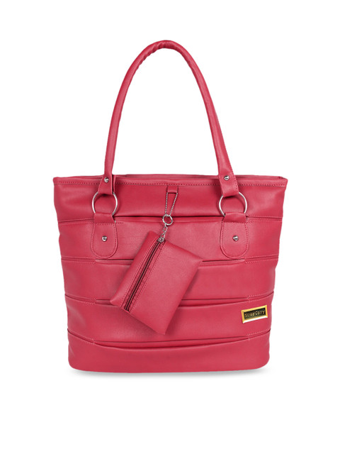 

Stropcarry Pink Oversized Structured Shoulder Bag