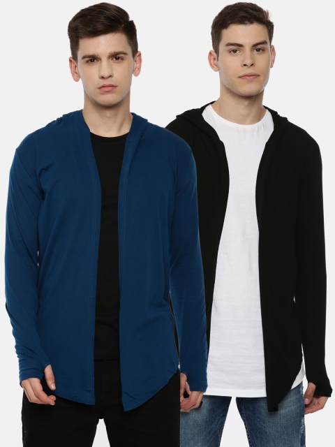 

KAY DEE Men Pack of 2 Blue & Black Shrug