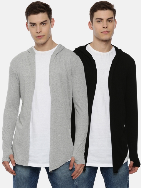 

KAY DEE Men Pack of 2 Grey & Black Shrug