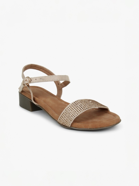 

Bloomtale Women Cream-Coloured Block Sandals