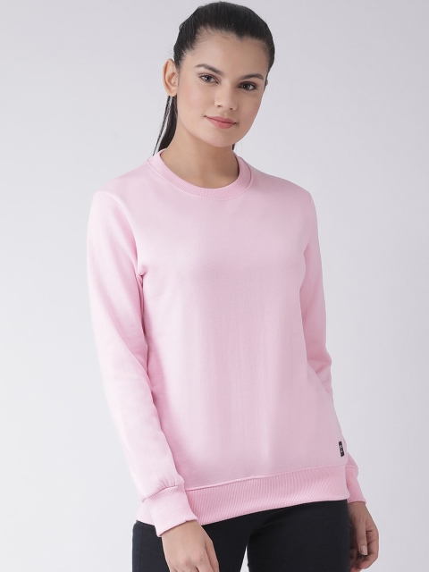

GRIFFEL Women Pink Solid Sweatshirt