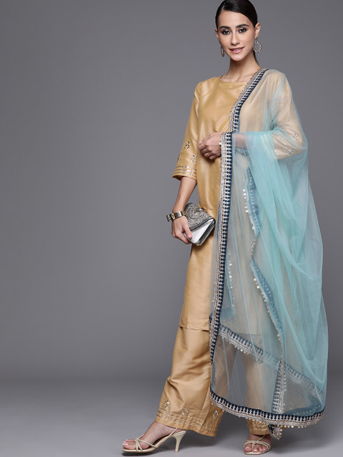 

Inddus Women Blue Solid Dupatta