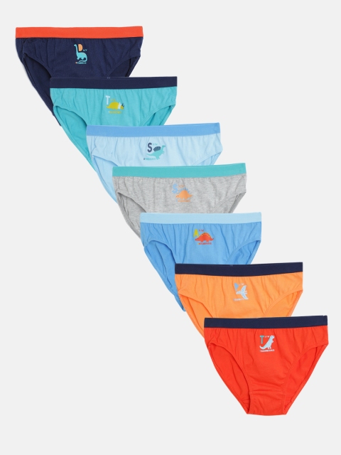 

Marks & Spencer Boys Pack of 7 Pure Cotton Briefs with Printed Detail, Multi