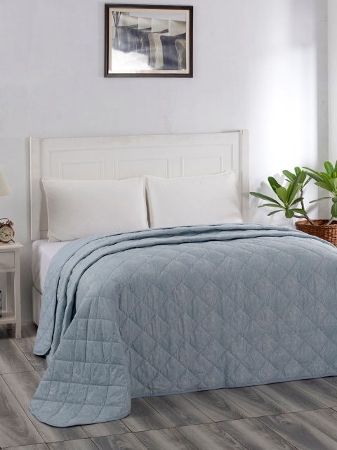 

In-House by maspar Blue Summer 110 GSM Double Bed Quilt