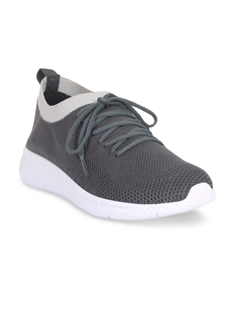 

FAST TRAX Men Grey Woven Design Slip-On Sneakers