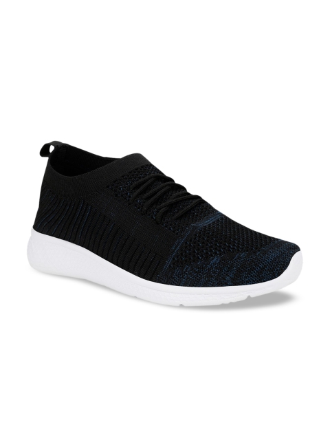 

FAST TRAX Men Black Woven Design Sneakers