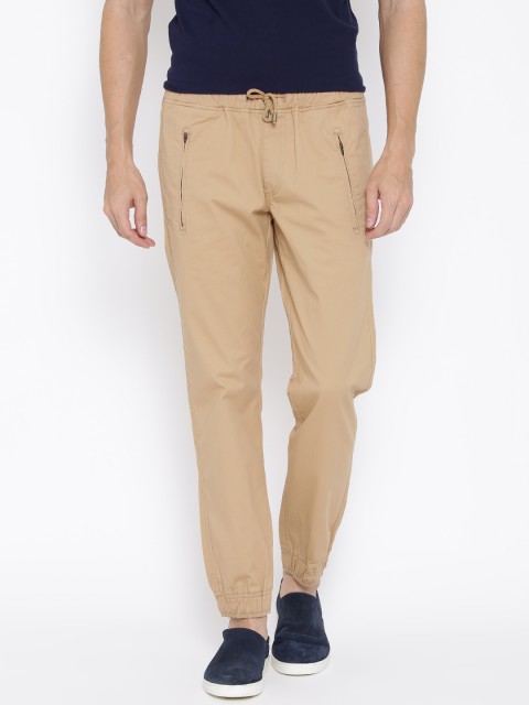 

American Swan Men Khaki Smart Fit Joggers