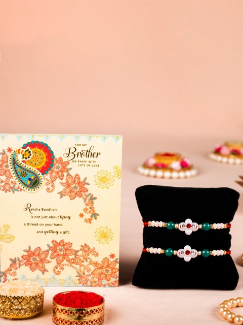 

Archies 4 Pcs Rakhi Gift Set, Multi