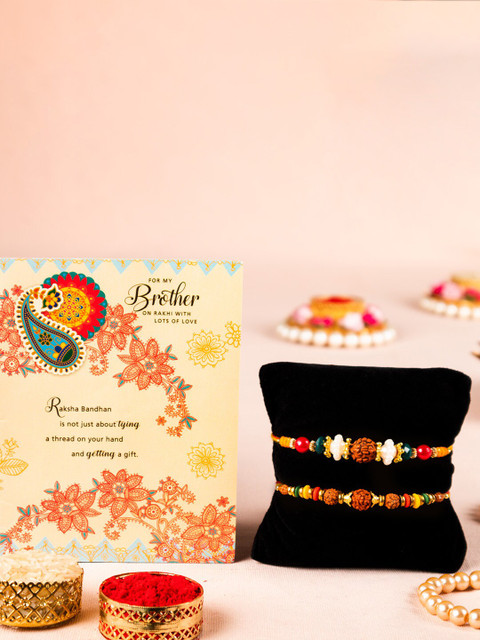 

Archies 4 Pcs Rakhi Gift Set, Multi