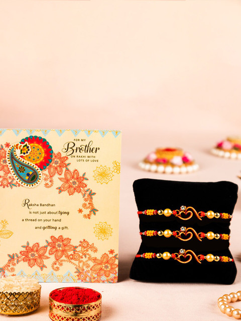 

Archies 5 Pcs Rakhi Gift Set, Multi