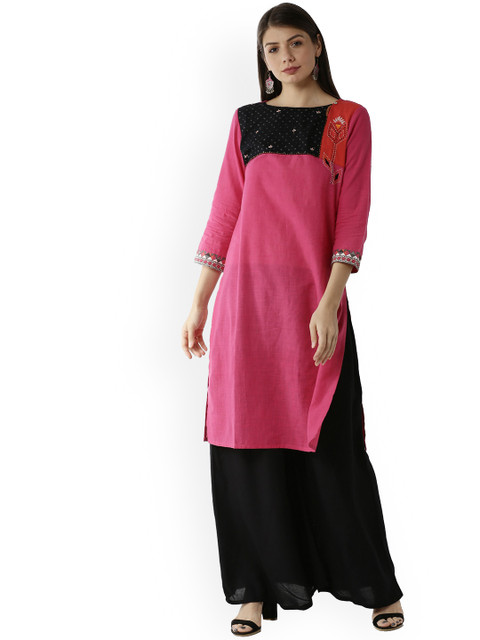 

Soch Women Purple Printed Kurta