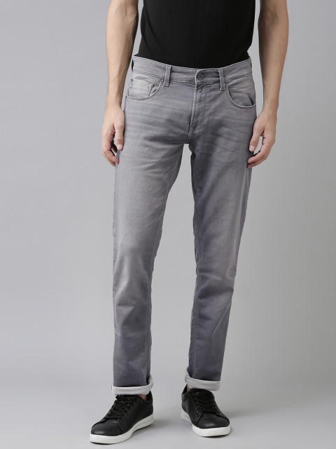 

SPYKAR Men Grey Ricardo Straight Fit Heavy Fade Stretchable Jeans