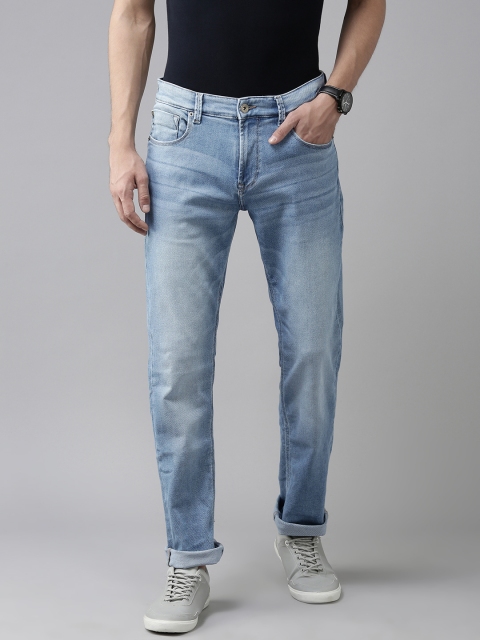 

SPYKAR Men Blue Ricardo Straight Fit Heavy Fade Stretchable Jeans