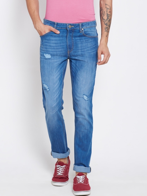

American Swan Men Blue Slim Stretchable Jeans