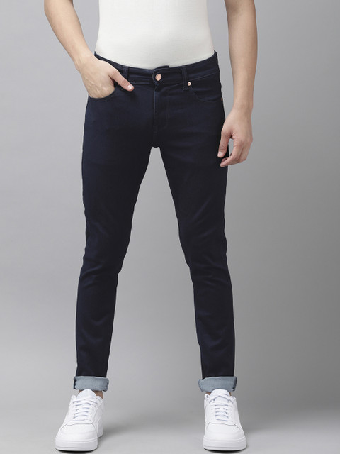 

SPYKAR Men Navy Blue Super Skinny Fit Low-Rise Stretchable Jeans