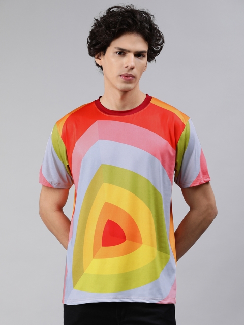 

mezmoda Men Multicoloured Printed T-shirt, Multi