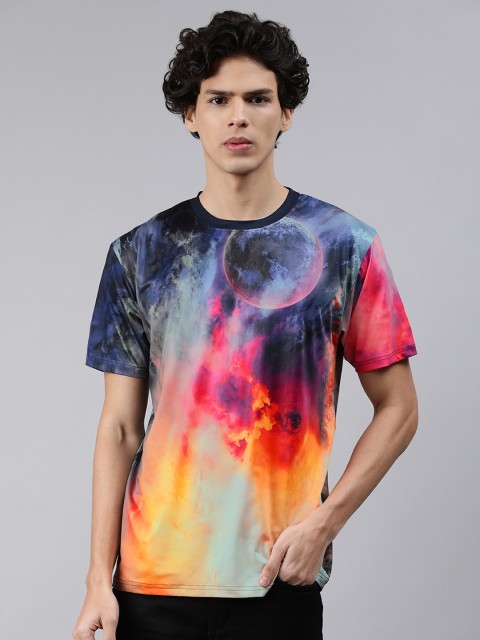 

mezmoda Men Multicoloured Printed T-shirt, Multi