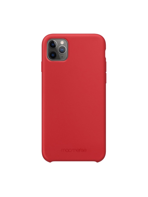 

macmerise Red Solid Silicone iPhone 11 Pro Back Case