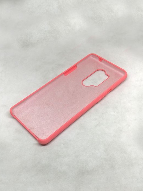 

macmerise Pink Solid Silicone OnePlus 8 Pro Back Case
