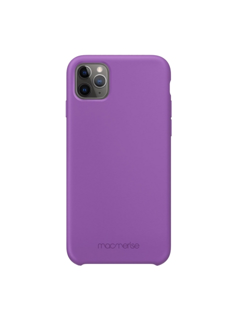 

macmerise Purple Solid Silicone iPhone 11 Pro Back Case