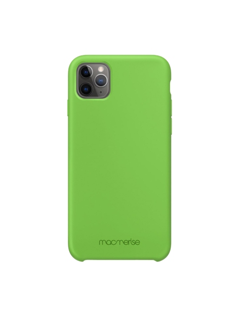 

macmerise Green Solid Silicone iPhone 11 Pro Max Back Case