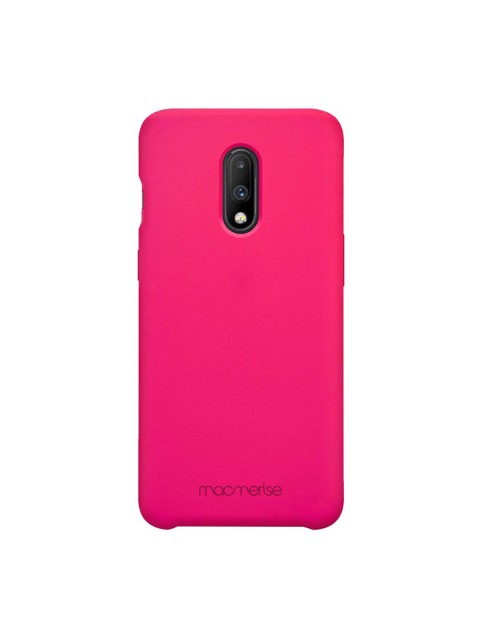 

Macmerise Pink Solid Silicone OnePlus 7 Back Case