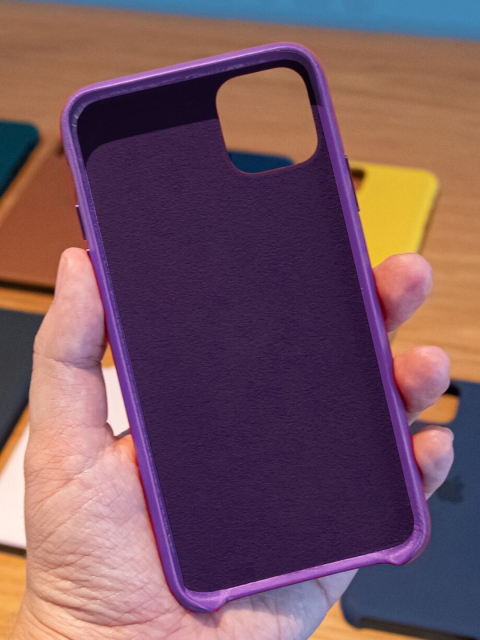 

macmerise Purple Solid Silicone iPhone 11 Pro Max Back Case