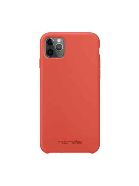 

macmerise Orange Silicone iPhone 11 Pro Max Back Case
