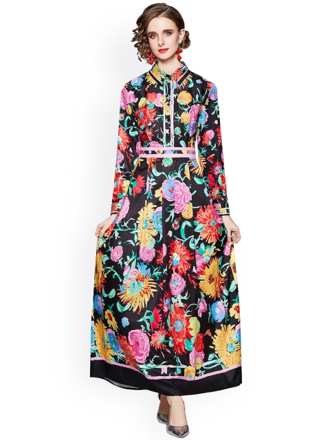 

JC Collection Multicoloured Floral Printed Maxi Dress, Multi