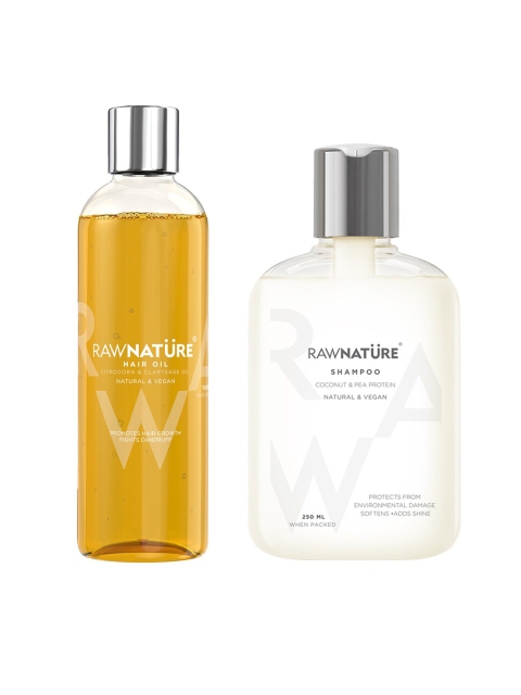 

RAW NATURE Soft & Shine Hair Combo, White