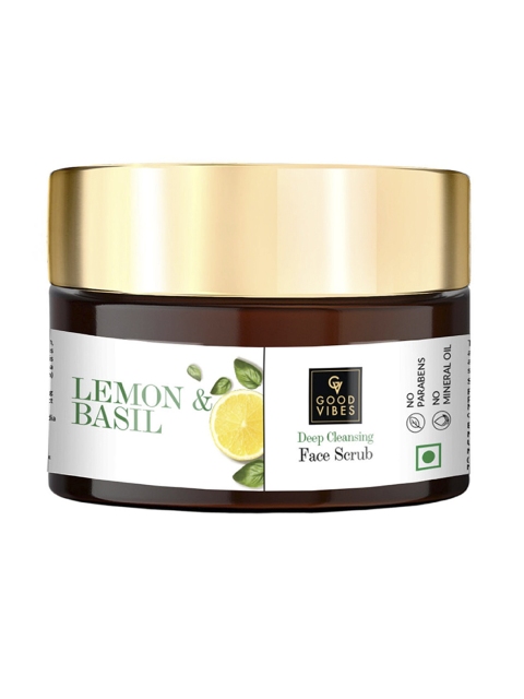 

Good Vibes Transparent Lemon & Basil Deep Cleansing Face Scrub