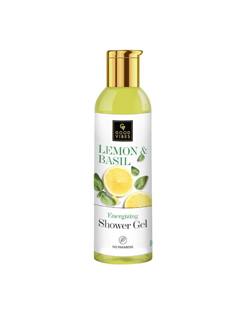 

Good Vibes Transparent Lemon & Basil Energizing Shower Gel