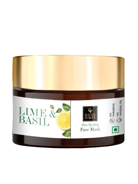 

Good Vibes Transparent Skin Healing Face Mask - Lime & Basil 50 g