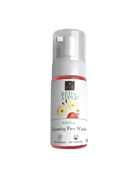 

Good Vibes Transparent Softening Red Apple Foaming Face Wash