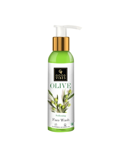 

Good Vibes Transparent Softening Face Wash - Olive 120 ml