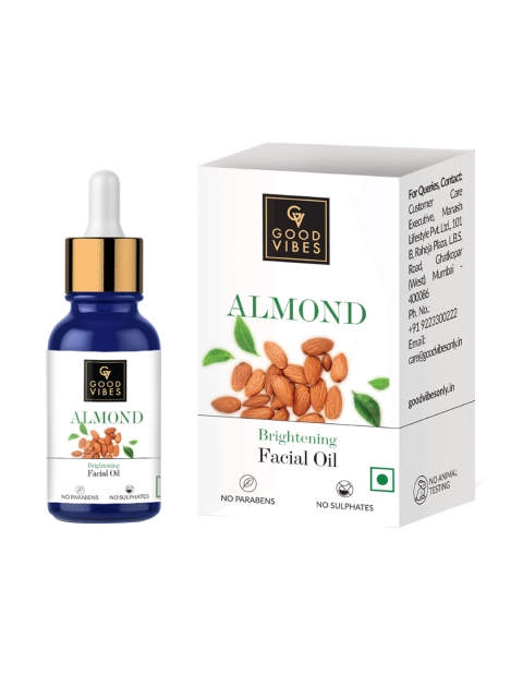 

Good Vibes Transparent Almond Brightening Facial Oil