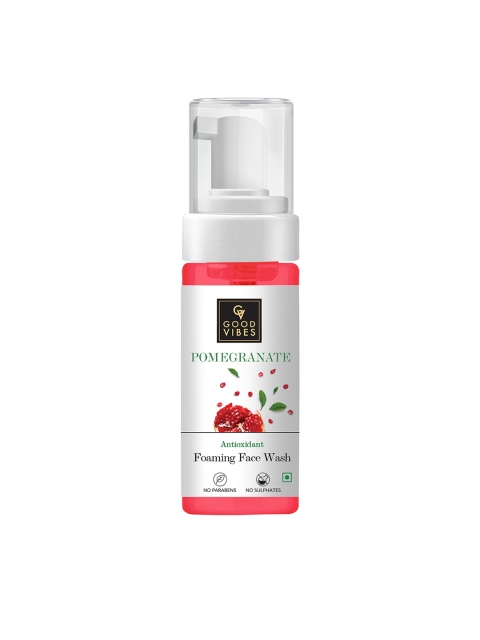 

Good Vibes Transparent Antioxidant Foaming Face Wash - Pomegranate 150ml