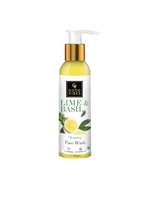 

Good Vibes Transparent Cleansing Face Wash - Lime & Basil 120 ml