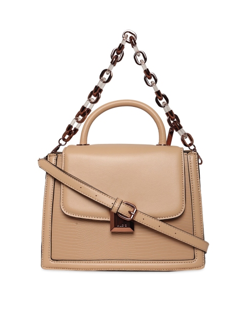 

ALDO Beige PU Structured Satchel