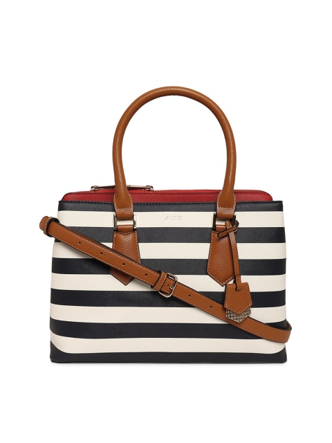 

ALDO Multicoloured Striped PU Structured Handheld Bag, Multi