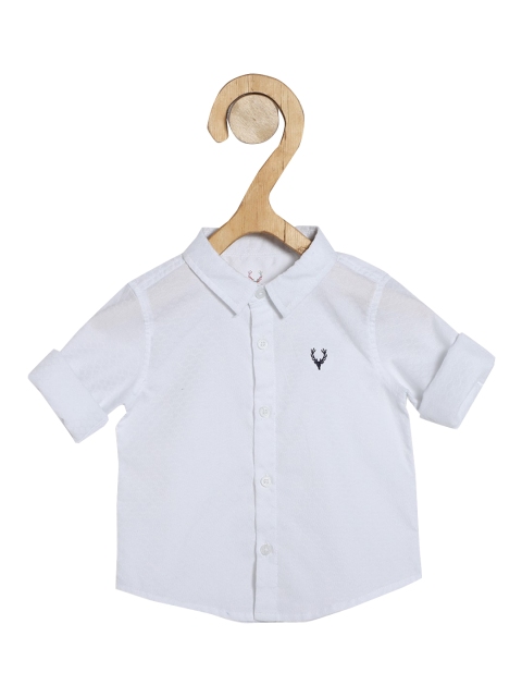 

Allen Solly Junior Boys Solid White Casual Shirt