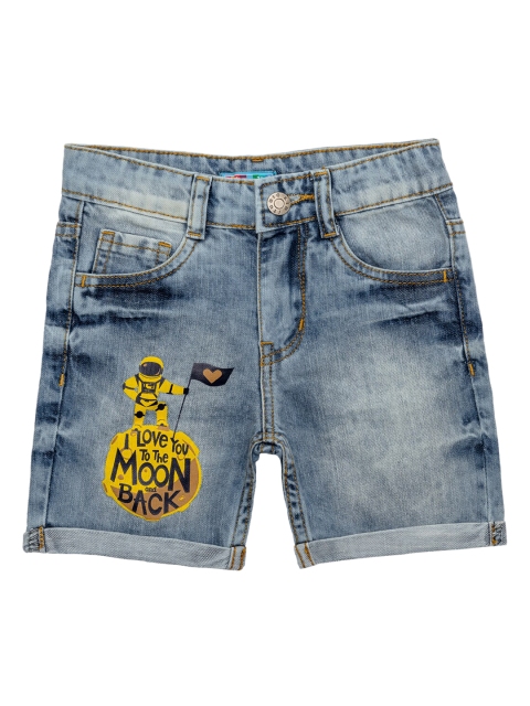 

Kid Studio Boys Blue Mid-Rise Denim Shorts